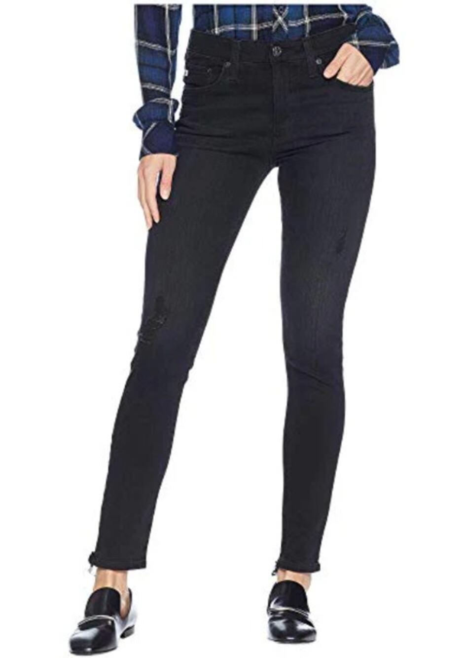 AG Jeans Adriano Goldschmeid NWT The Farrah Skinny Ankle Jean Black Cafe // 31